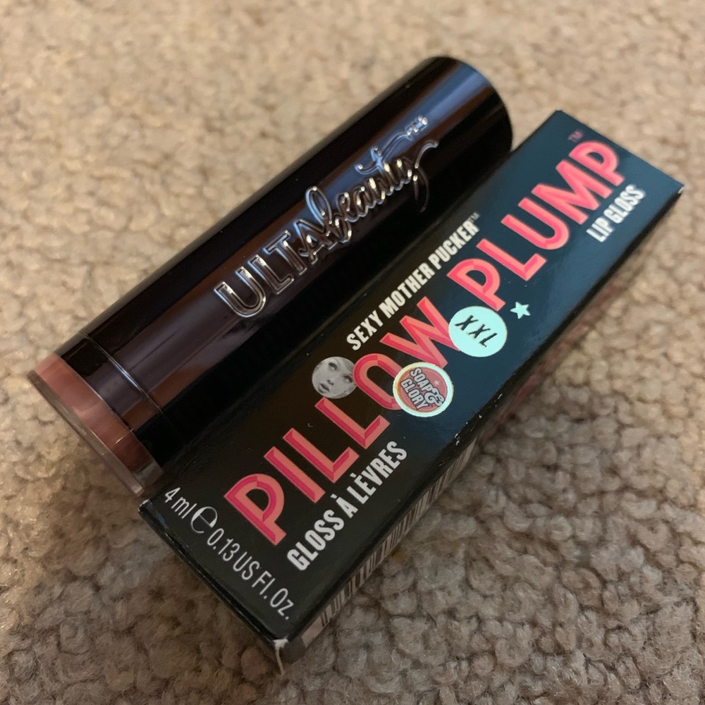 Soap and Glory Lip Gloss + Ulta Beauty Lipstick